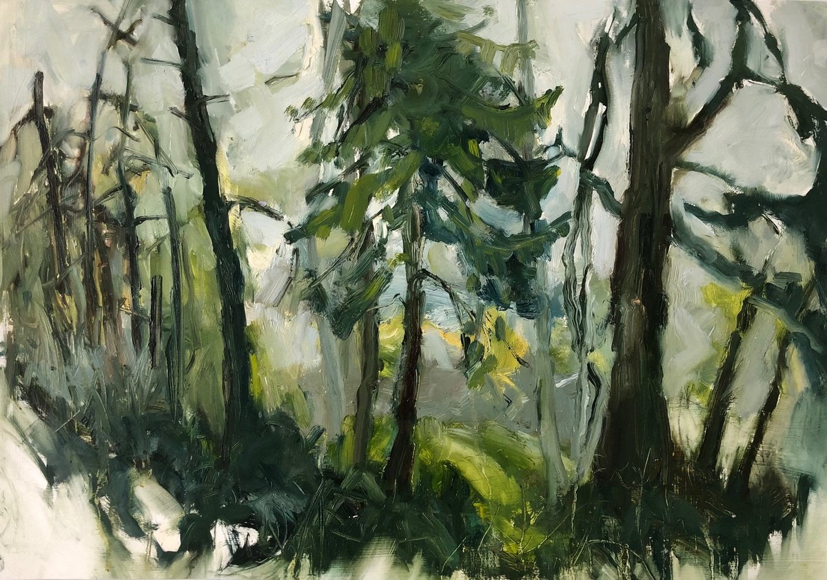 Treescape By Joanna Farrow, 31 X 22, Artwork For Sale On Artfinder
