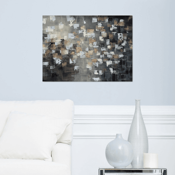 Gold, bronze abstraction