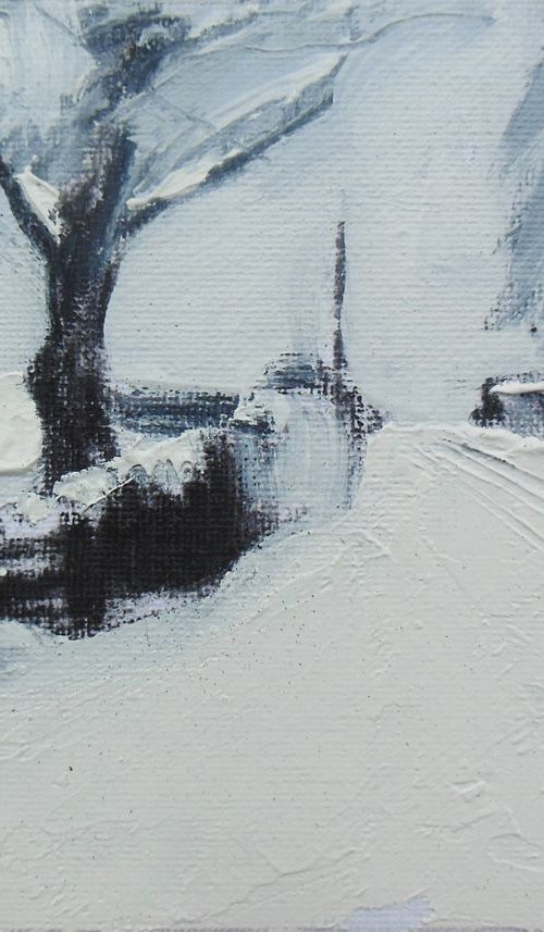 Snow Covered Country Road by Ben McLeod
