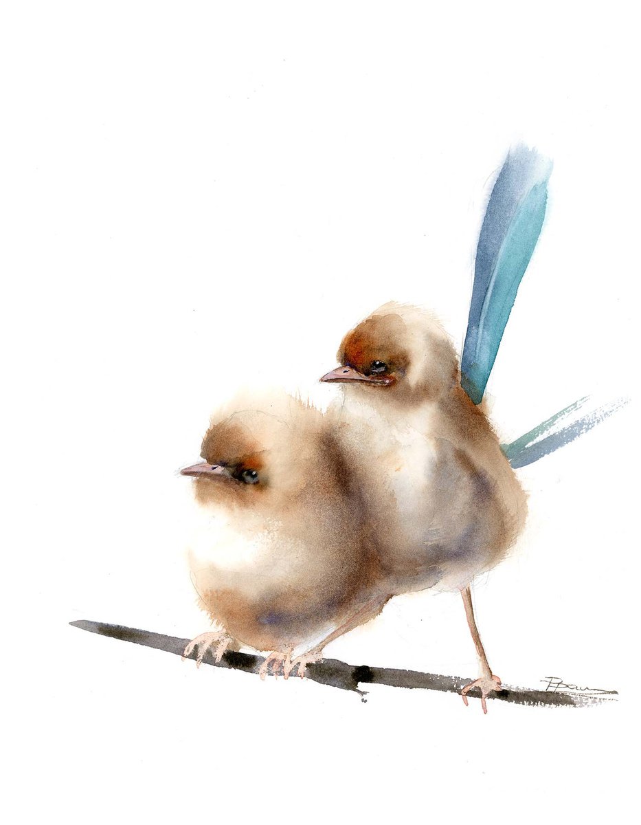 Couple of birds by Olga Shefranov (Tchefranova)