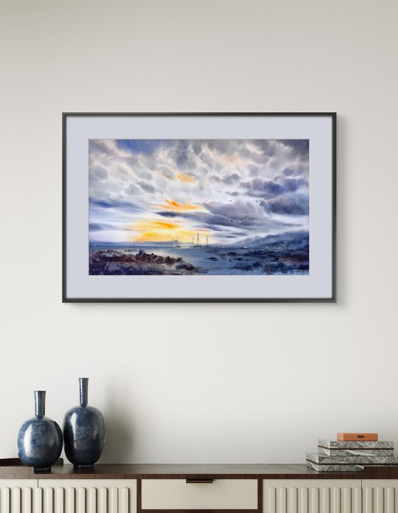 Sunset on the sea #12