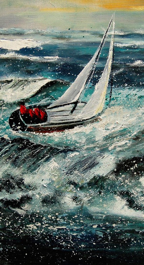 Rough at sea by Pol Henry Ledent