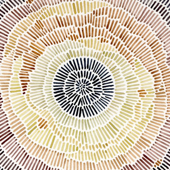 Brown abstract eye