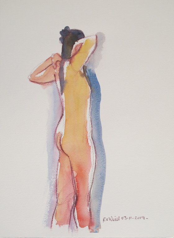 Standing female nude