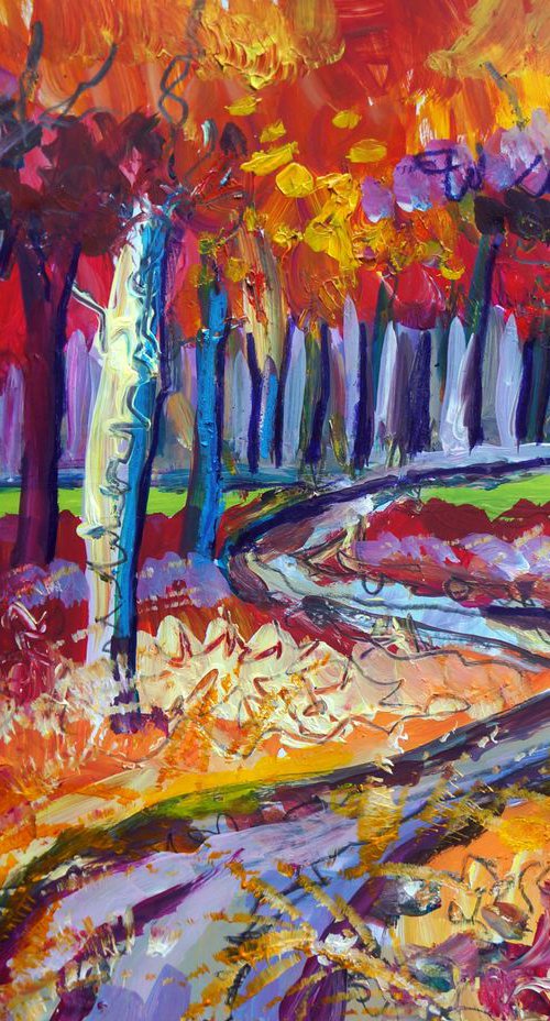 Little Autumn Landscape by Julia  Rigby