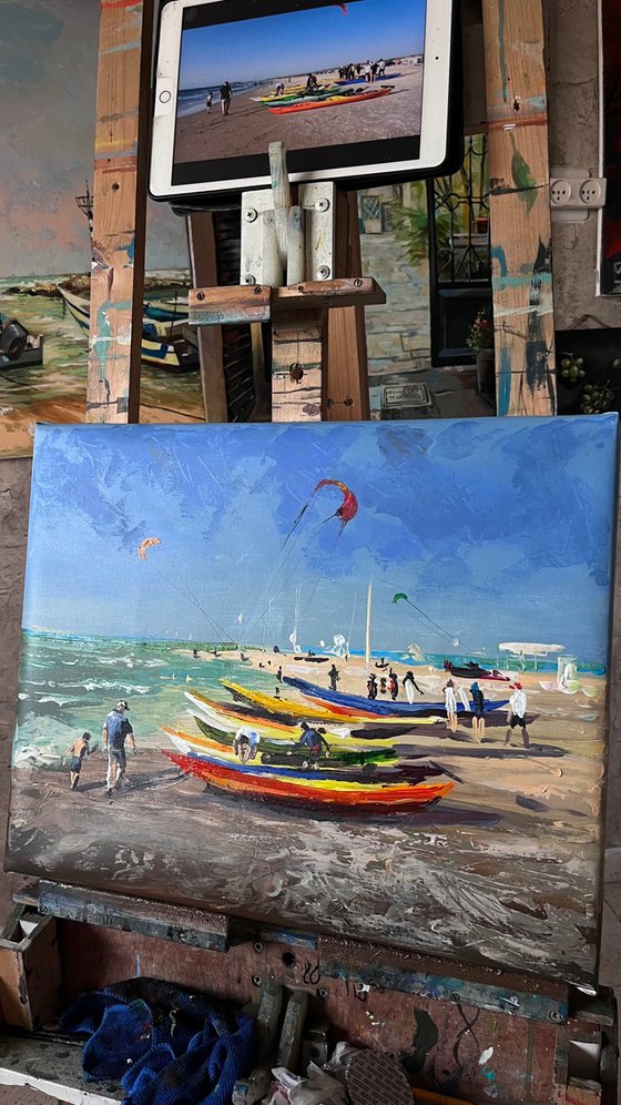 Kites over the Sea