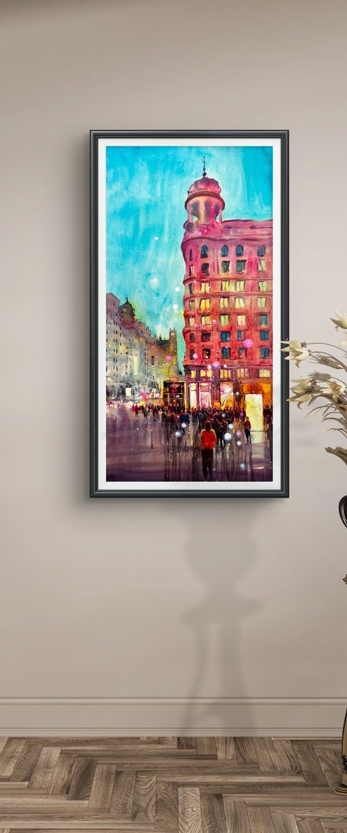 Evening walk in Madrid by Andrii Kovalyk