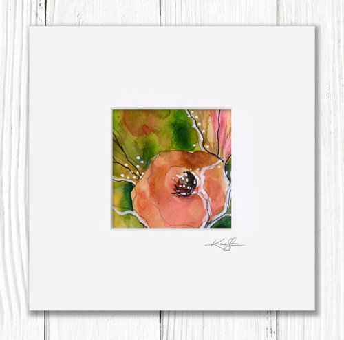 Little Dreams 36 - Small Floral Painting by Kathy Morton Stanion by Kathy Morton Stanion