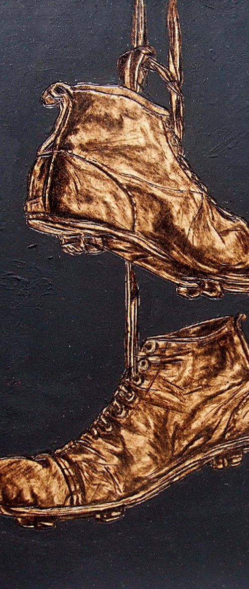 Old brown shoes by MILIS Pyrography