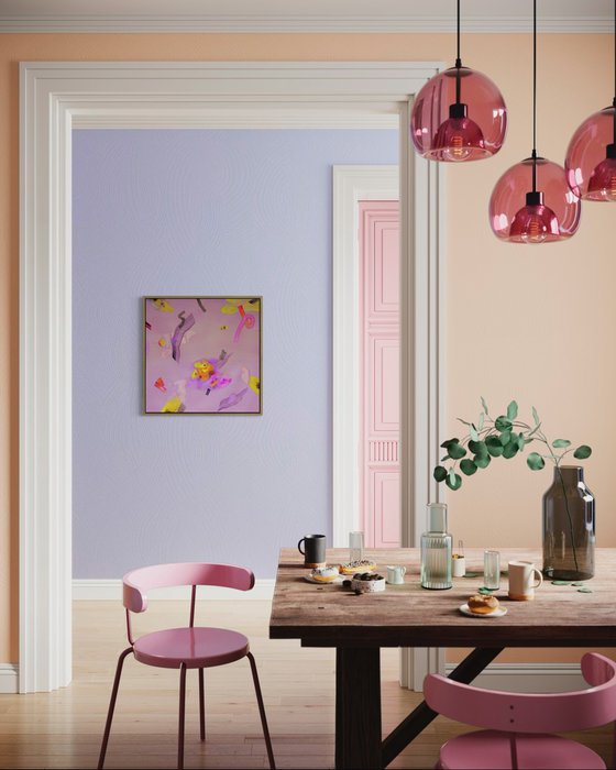 Acid romantic - Abstract large watercolor