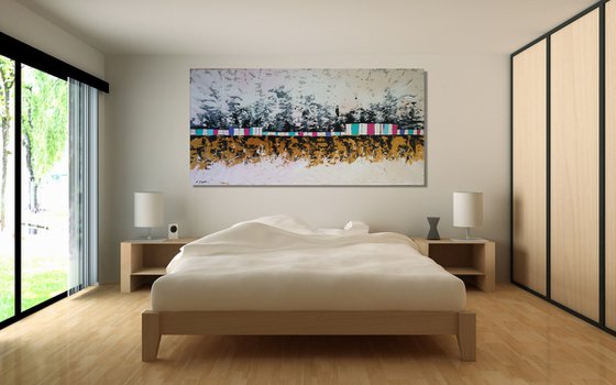 CANVAS ONLY - Borderline - 200 x 100 cm - XXXL (80 x 40 inches)