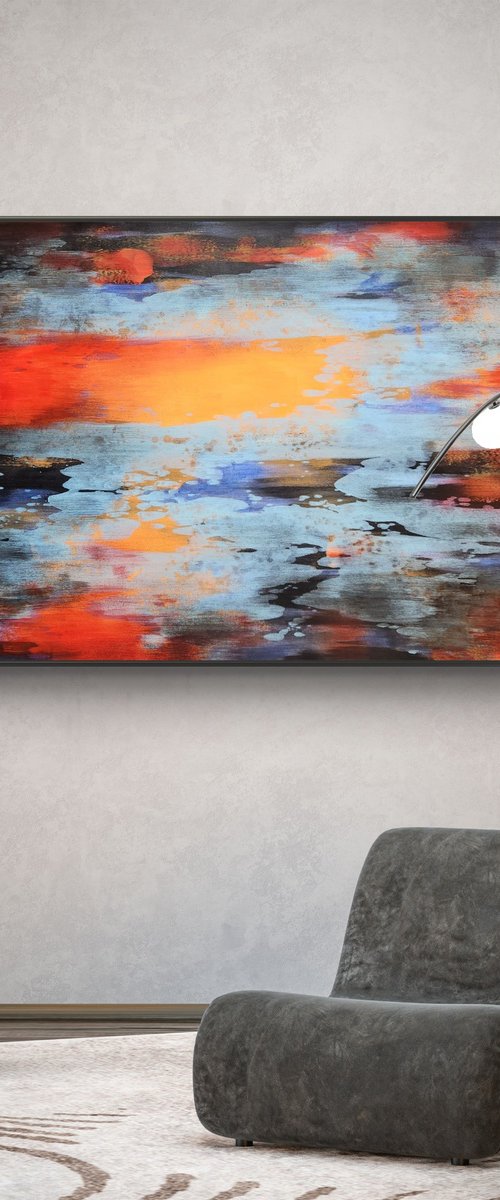 GLEAM I - Contemporary Abstract Painting by Orvvet