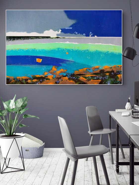 Abstract Azure and Blue Velvet