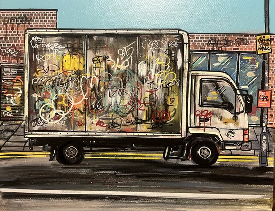 NYC Graffitied Truck