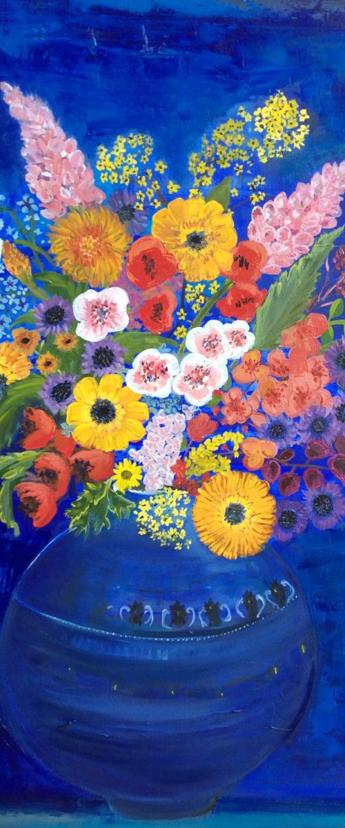 the blue bouquet by Elisabetta Mutty