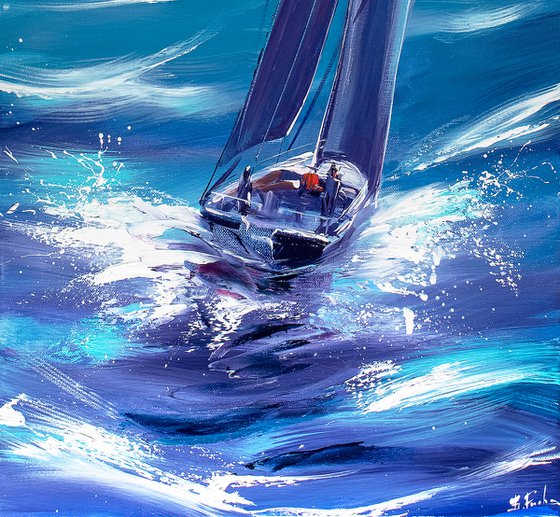 Sailing at turquoise