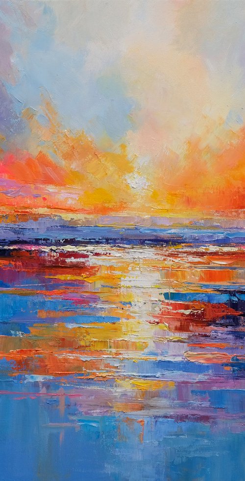 Dreamy Sea Sunset by Behshad Arjomandi