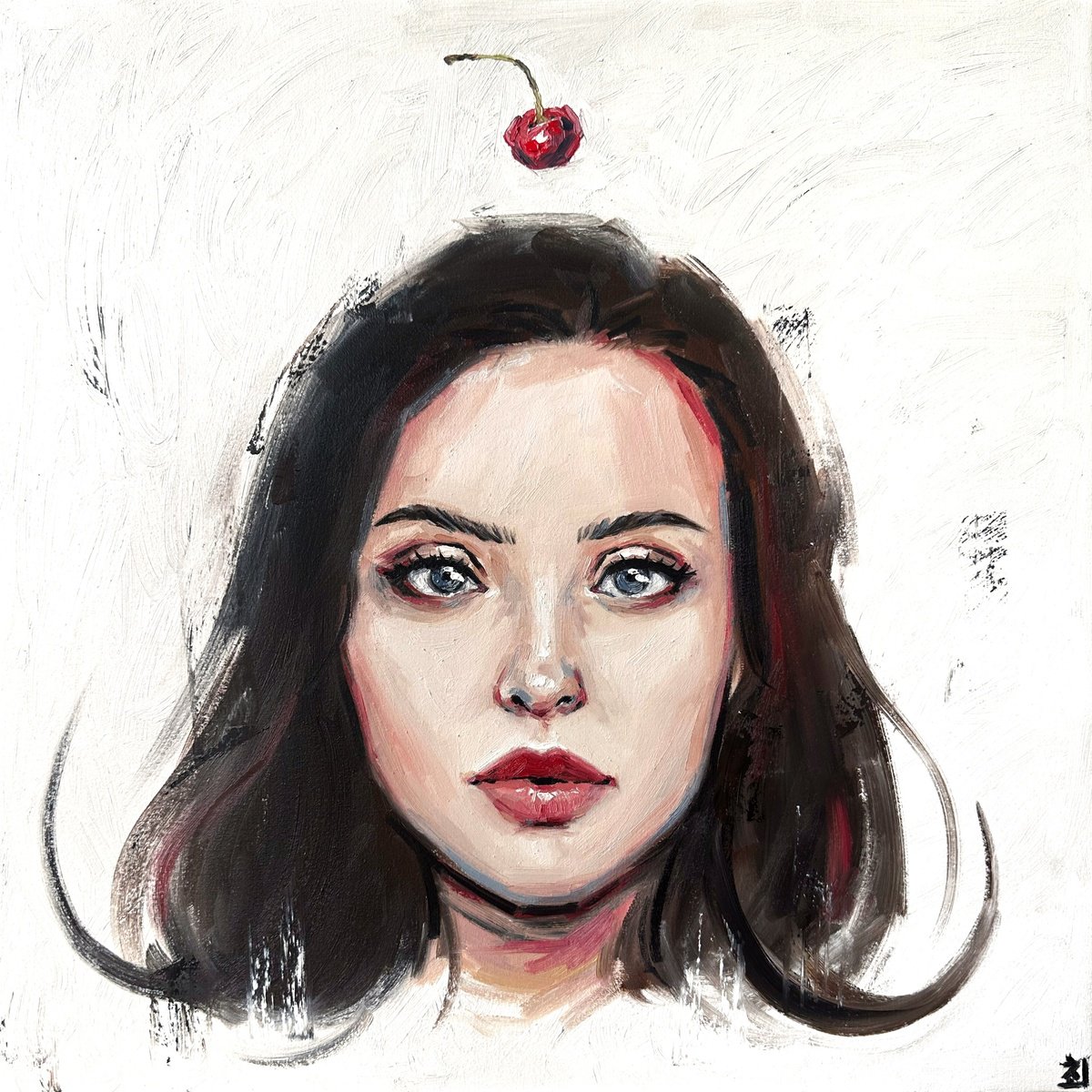 Cherry woman by Marina Ogai