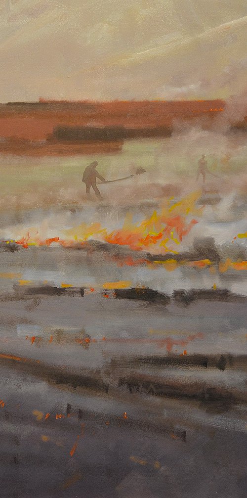 Burning the heather no 2. NEW PRICE by Tom Cringle