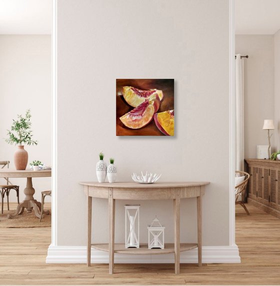 Peach slices