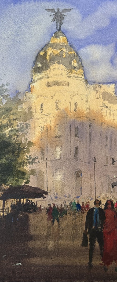 Golden Morning in Madrid by Andrii Kovalyk