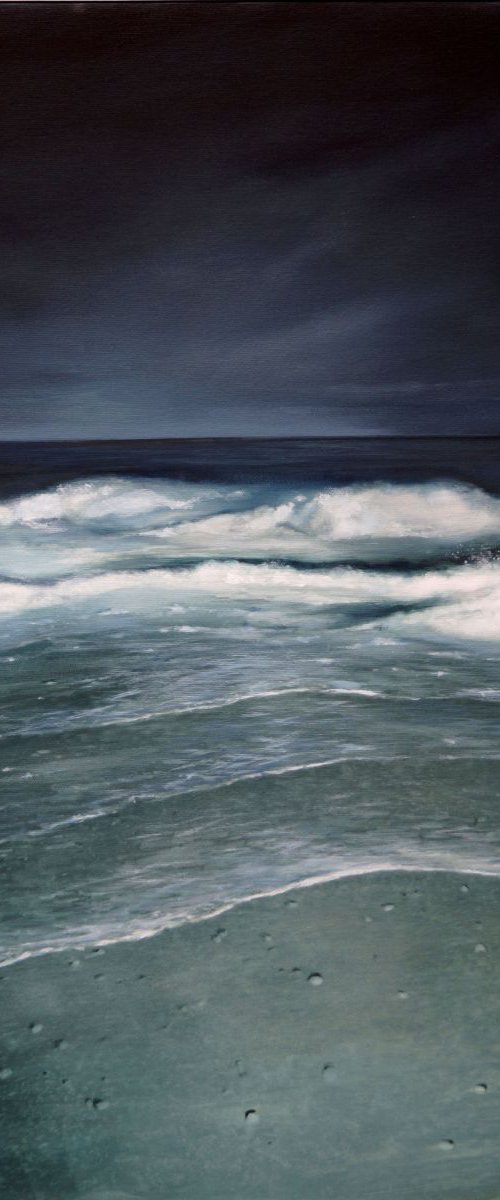 MARINA NOCTURNA III. 73x73 cm by Rafael Carrascal