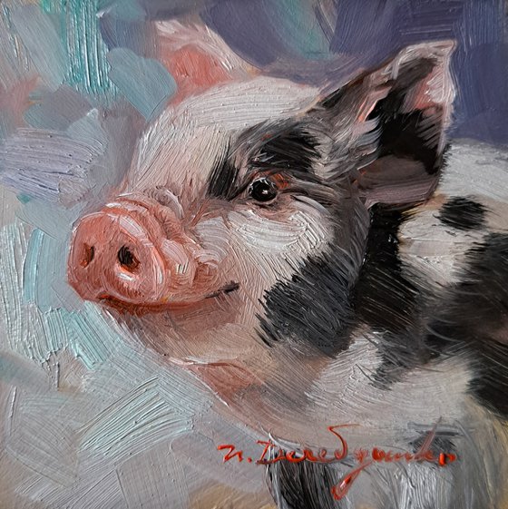 Pig painting