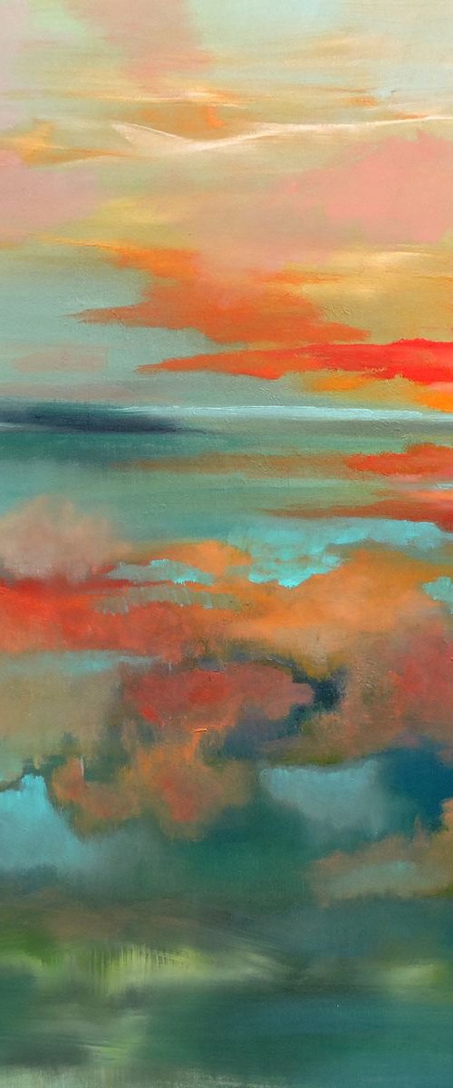 Sunset Flavor, 36" x 36". by Veta  Barker