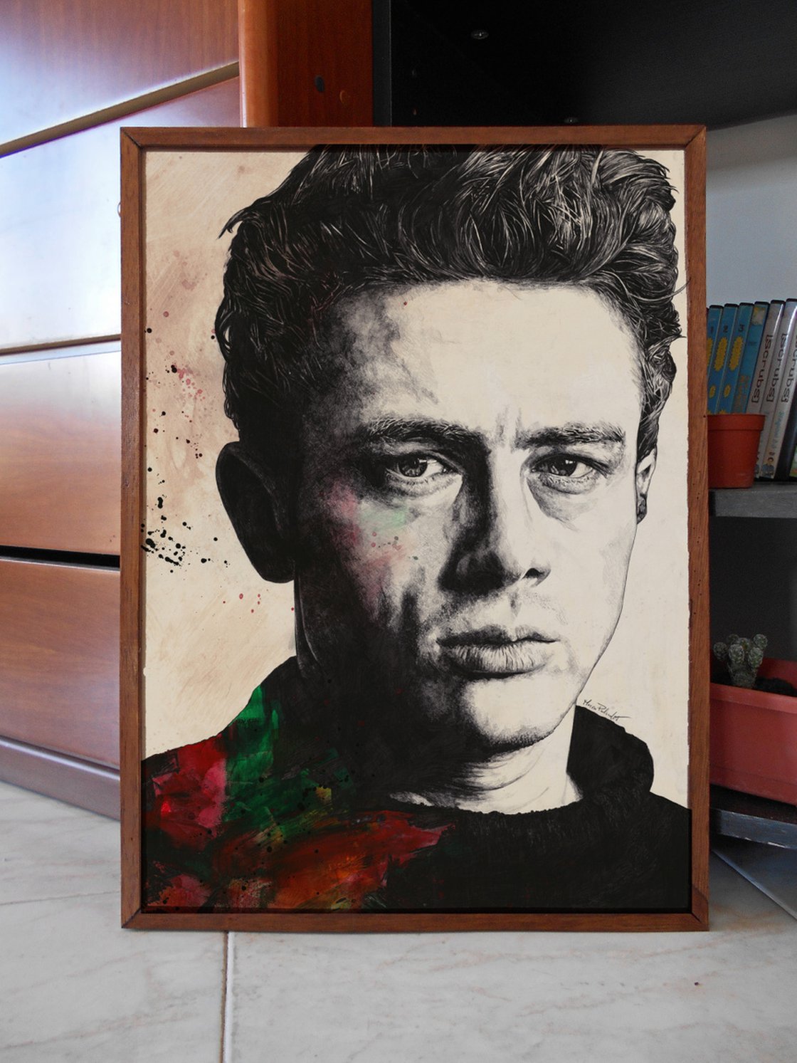 james dean pencil art