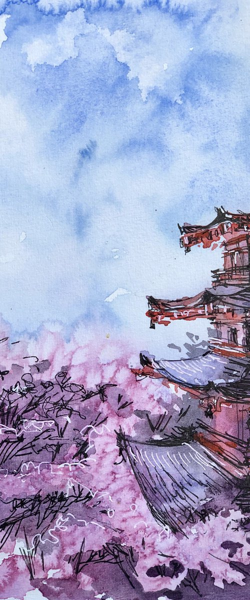 Sketches of Japan#3 by Larissa Rogacheva