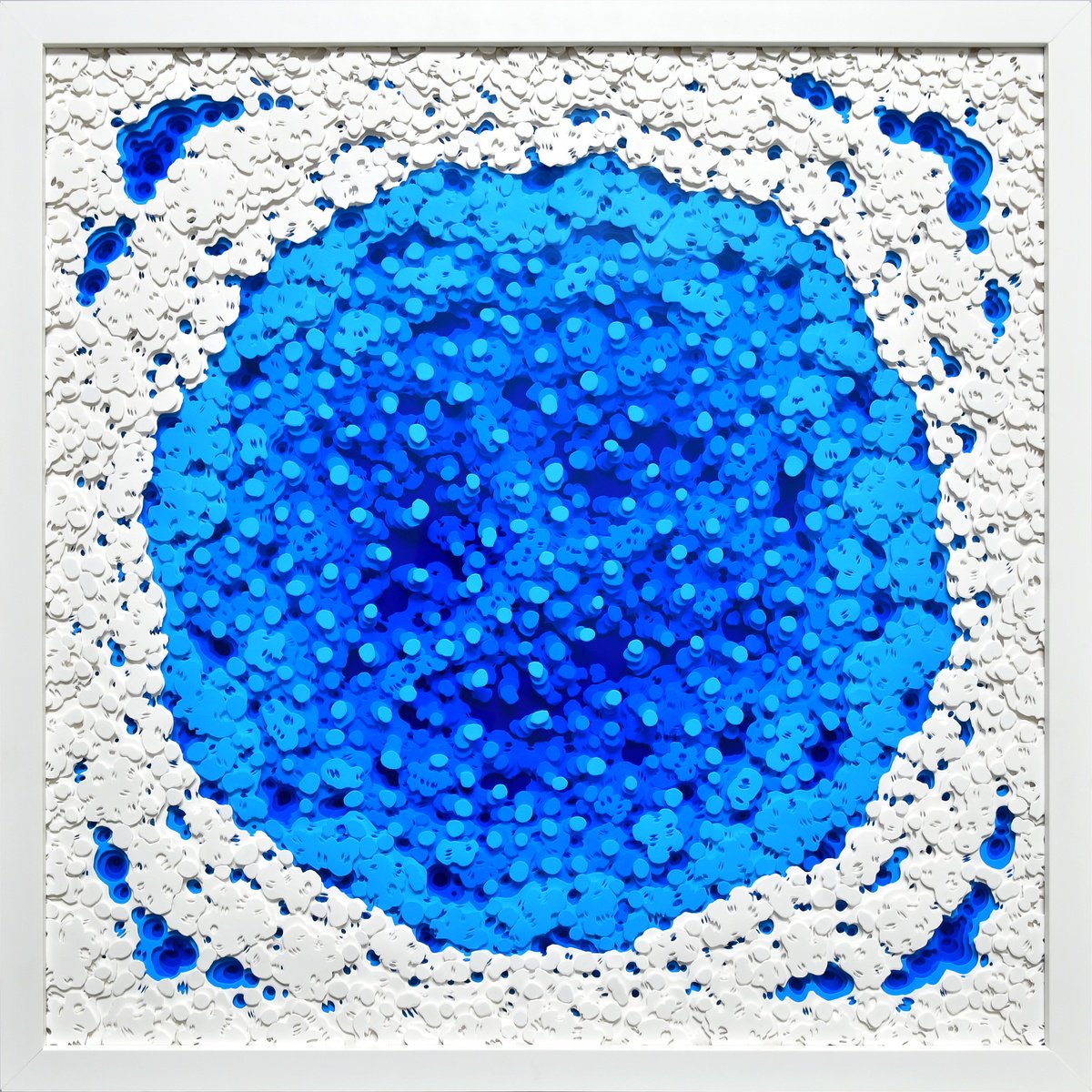 Organic Abstract Sculpture By Olga Skorokhod, 30 X 30", Coral Reef, Original Artwork