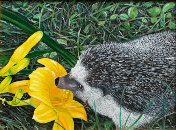 A hedgehog named Little Needle by Vera Melnyk