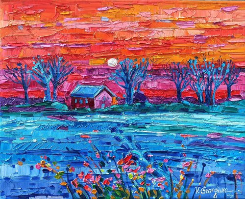 Winter sunset by Vanya Georgieva