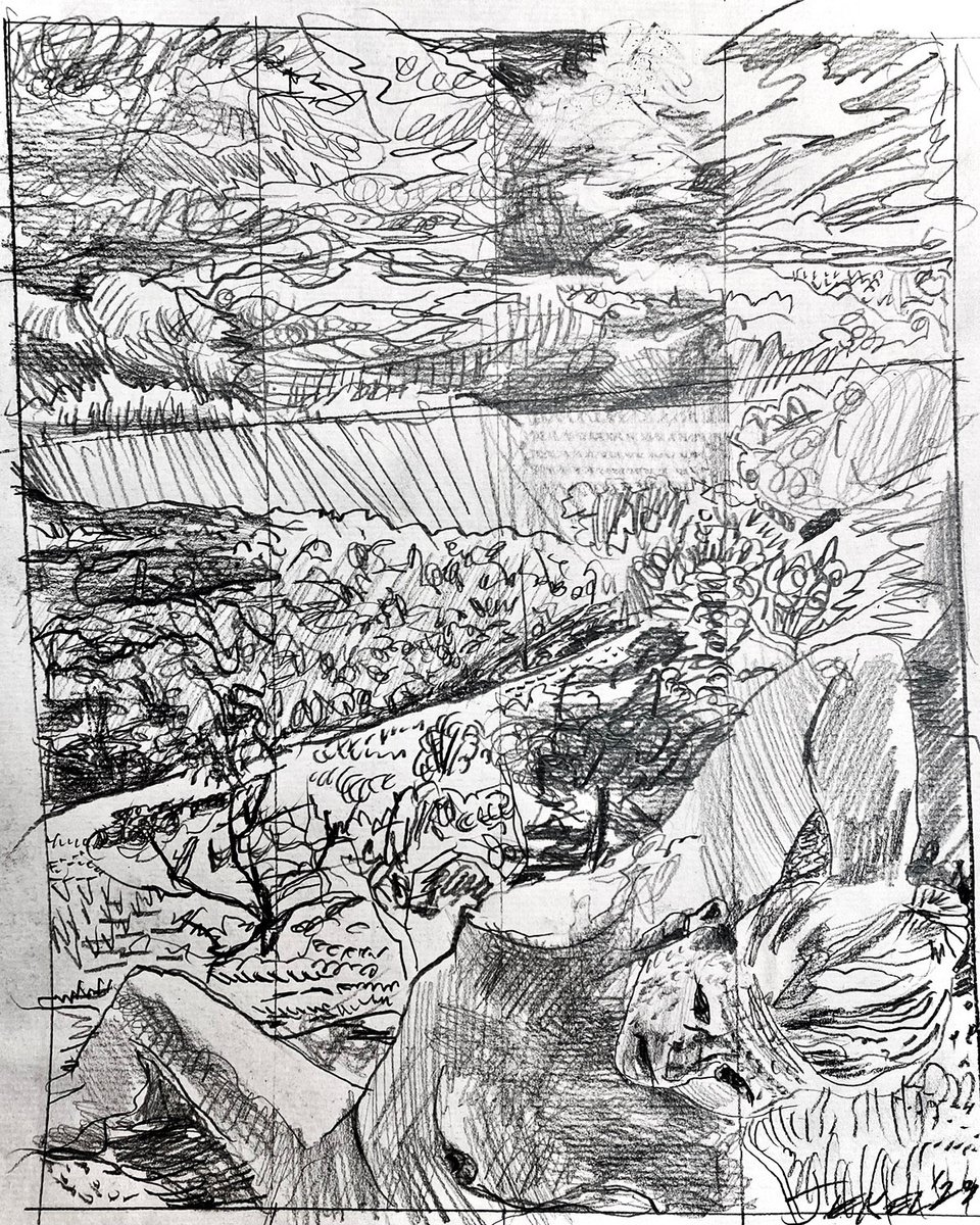 Impressionistic Pencil Drawing , A New Leaf By Darren Jekel, 11 X 14, Artwork For Sale On Artfinder