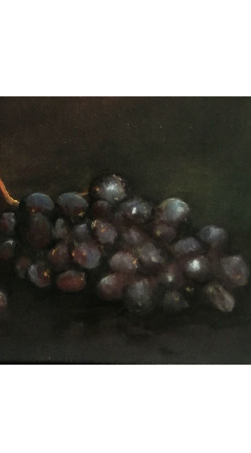 Still life study, Grapes by Heidi Irene Kainulainen