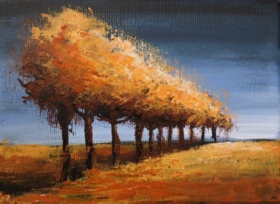The tree Line- Small Painting