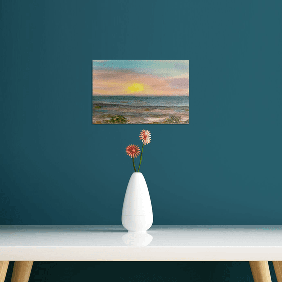 By the Chesil beach Sunset, Dorset
