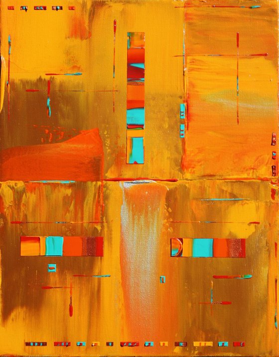 Abstract Orange Concept