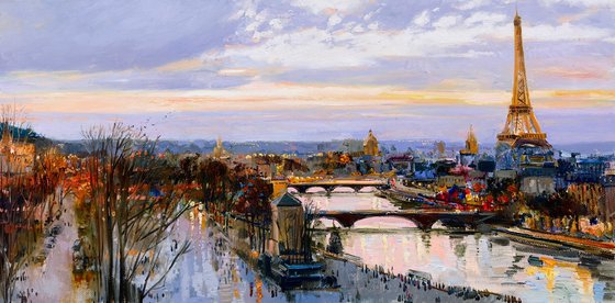 Evening Light Over Paris