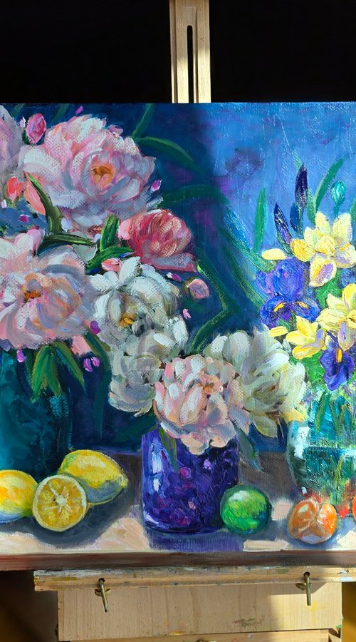 Spring Bouquet with Citrus by Gulshaba Abbasova