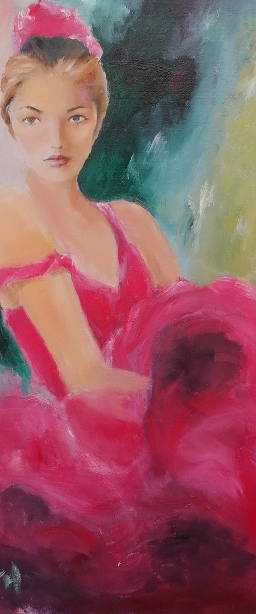 The Pink dress by Susana Zarate Harris