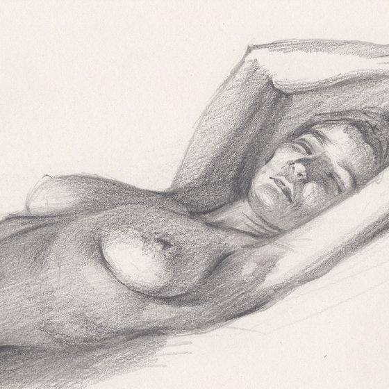 Nude-naked girls drawing