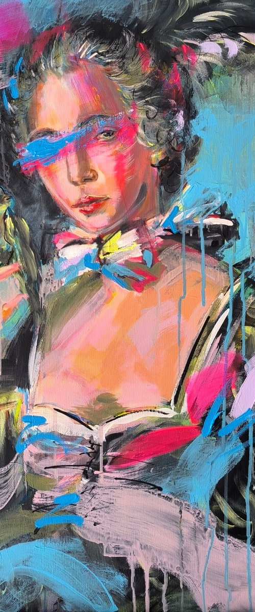 Woman with Bird by Antigoni Tziora