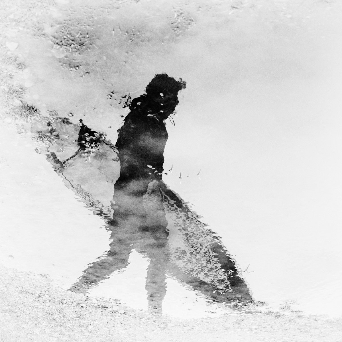 Photorealistic Portrait Photograph By Andrew Lever, 40 X 40, Surfer Reflection, Original Artwork