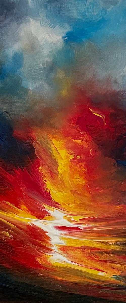 Sky on Fire by Timea  Valsami