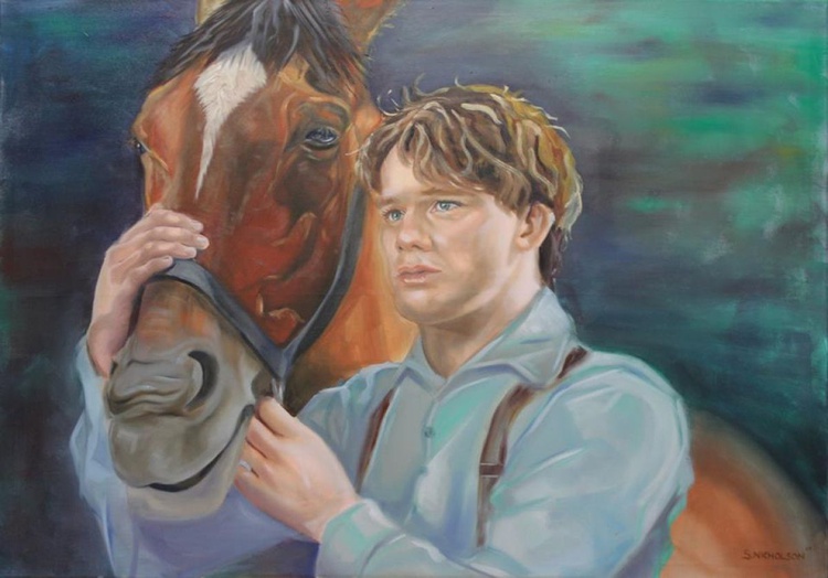 The Protector Oil Painting By Stevie Nicholson Artfinder