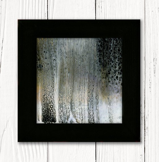 Quietude of Silence 12 - Framed Abstract Painting by Kathy Morton Stanion