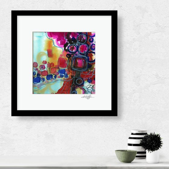 I Dance With Color In The Magical Garden 4 - Abstract Painting by Kathy Morton Stanion