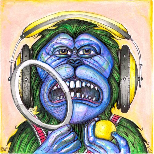 Mutant Monkey Tennis by Spencer Derry ART