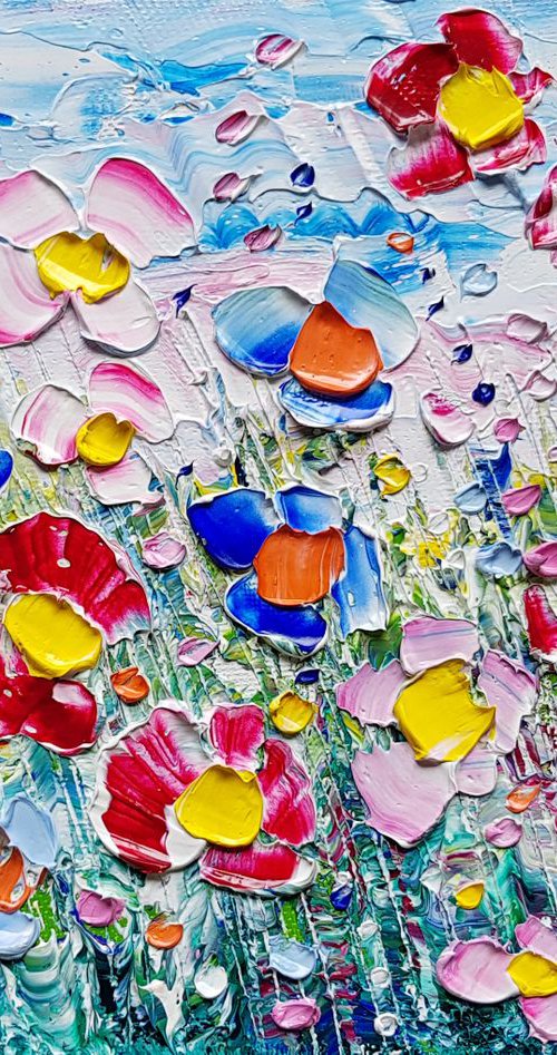 "The Pinks & Blues" - Flowers in Love by Phil Broad